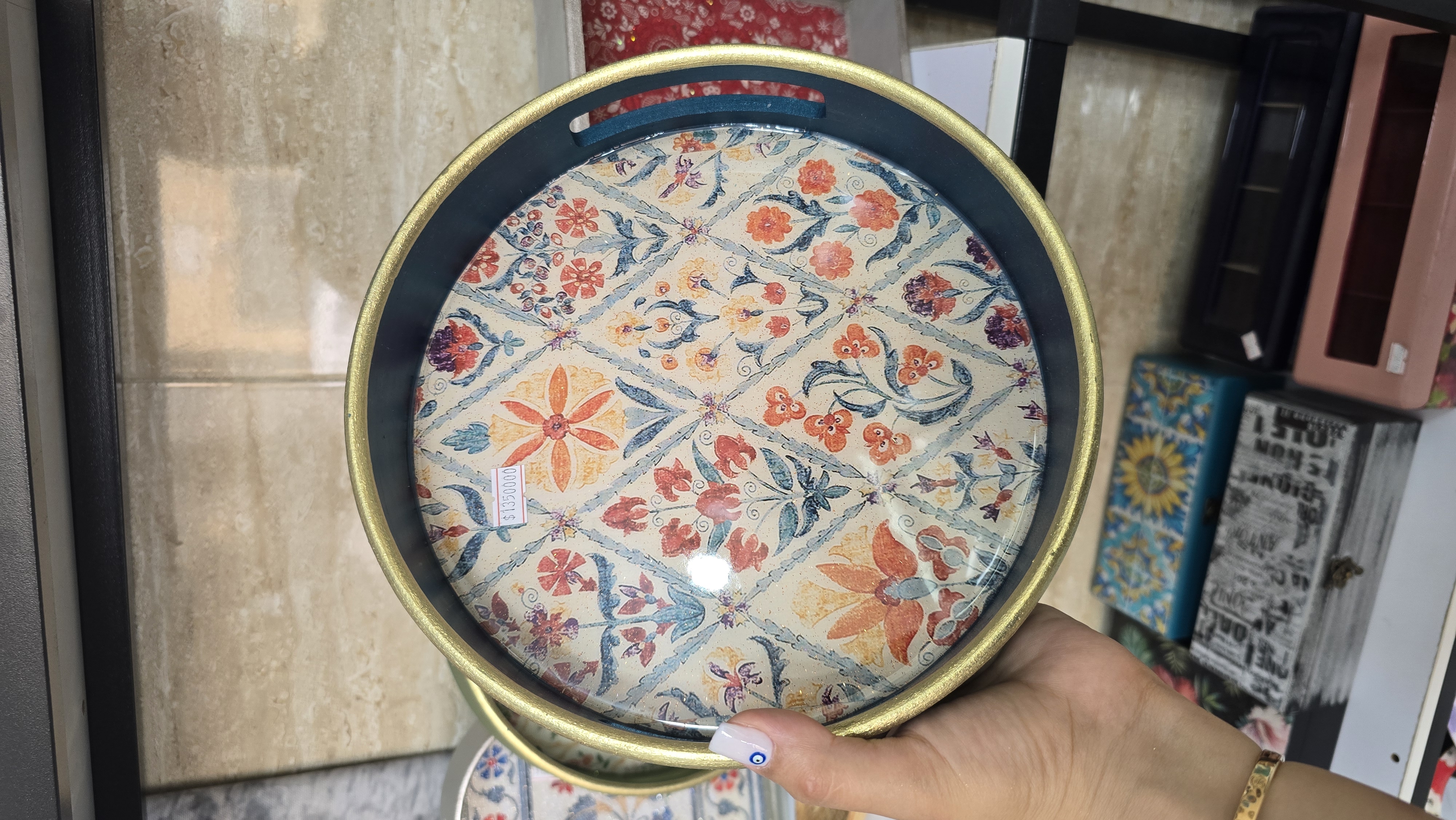 سینی پذیرایی گرد