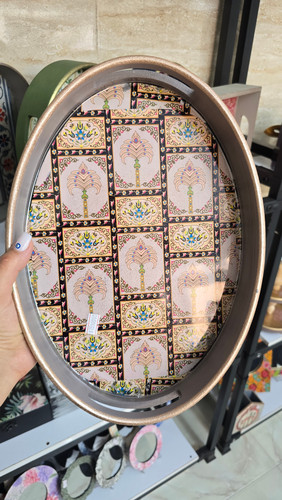 سینی پذیرایی بیضی