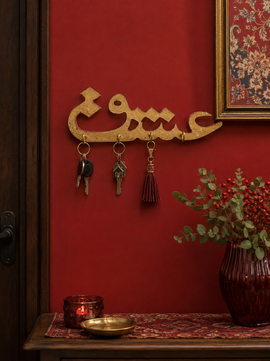 جاکلیدی دیواری رزینی